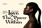 Qarifa Elegant Ligature Serif Font, a Serif Font by Perfectype (Thumbnail 5 of 8)