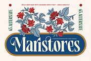 Maristores Modern Serif Font, a Serif Font by timelesstype.co (Thumbnail 1 of 20)