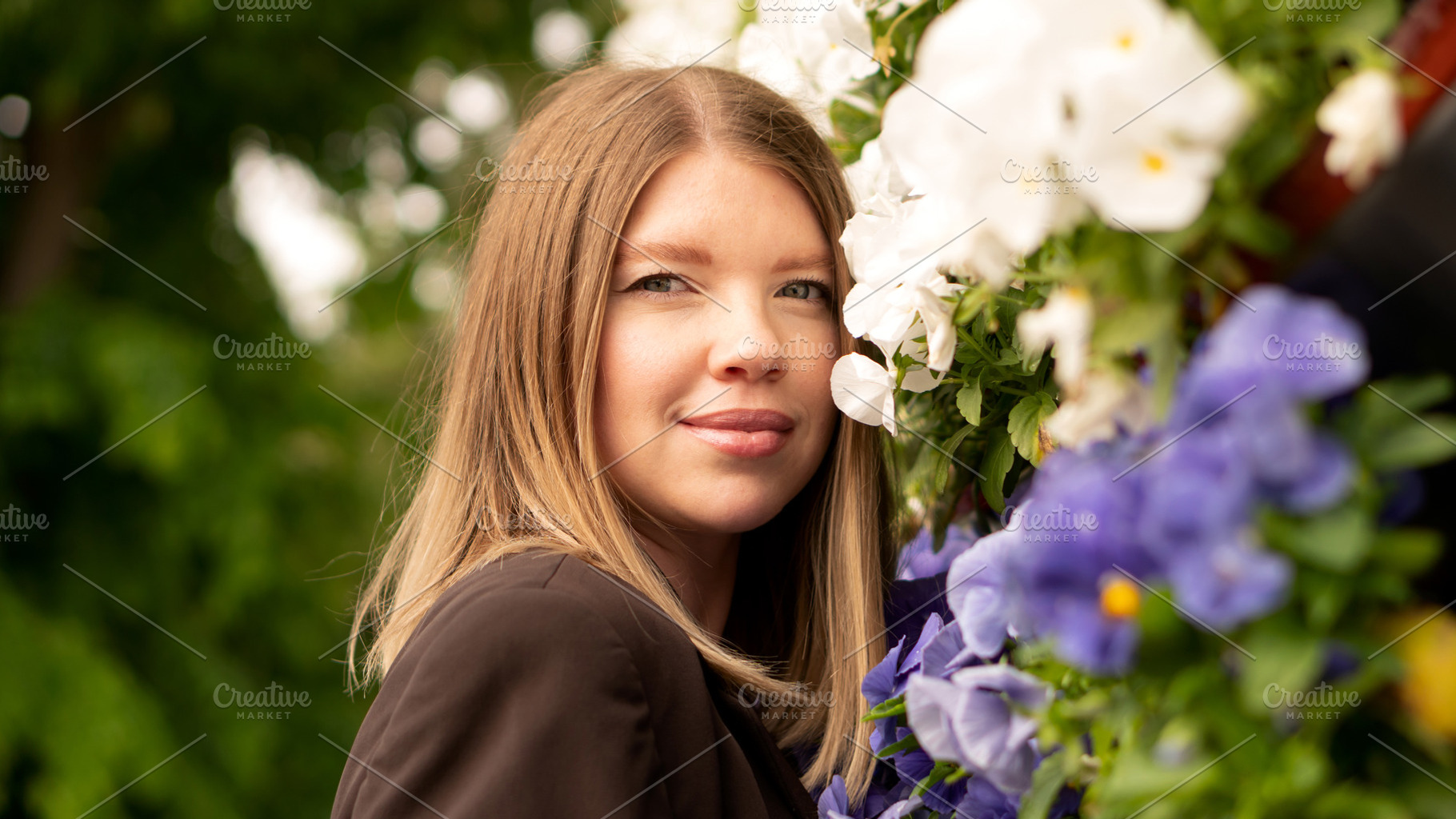 Young woman posing near outdoor, a Person Photo by Elena Vagengeim