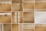 Burlap & Lace Backgrounds, an Illustration by Kandace Lalo Designs (Thumbnail 3 of 3)