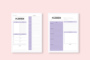 Purple Planner Set