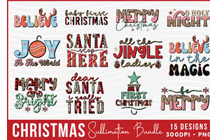 Christmas Sublimation Bundle Design