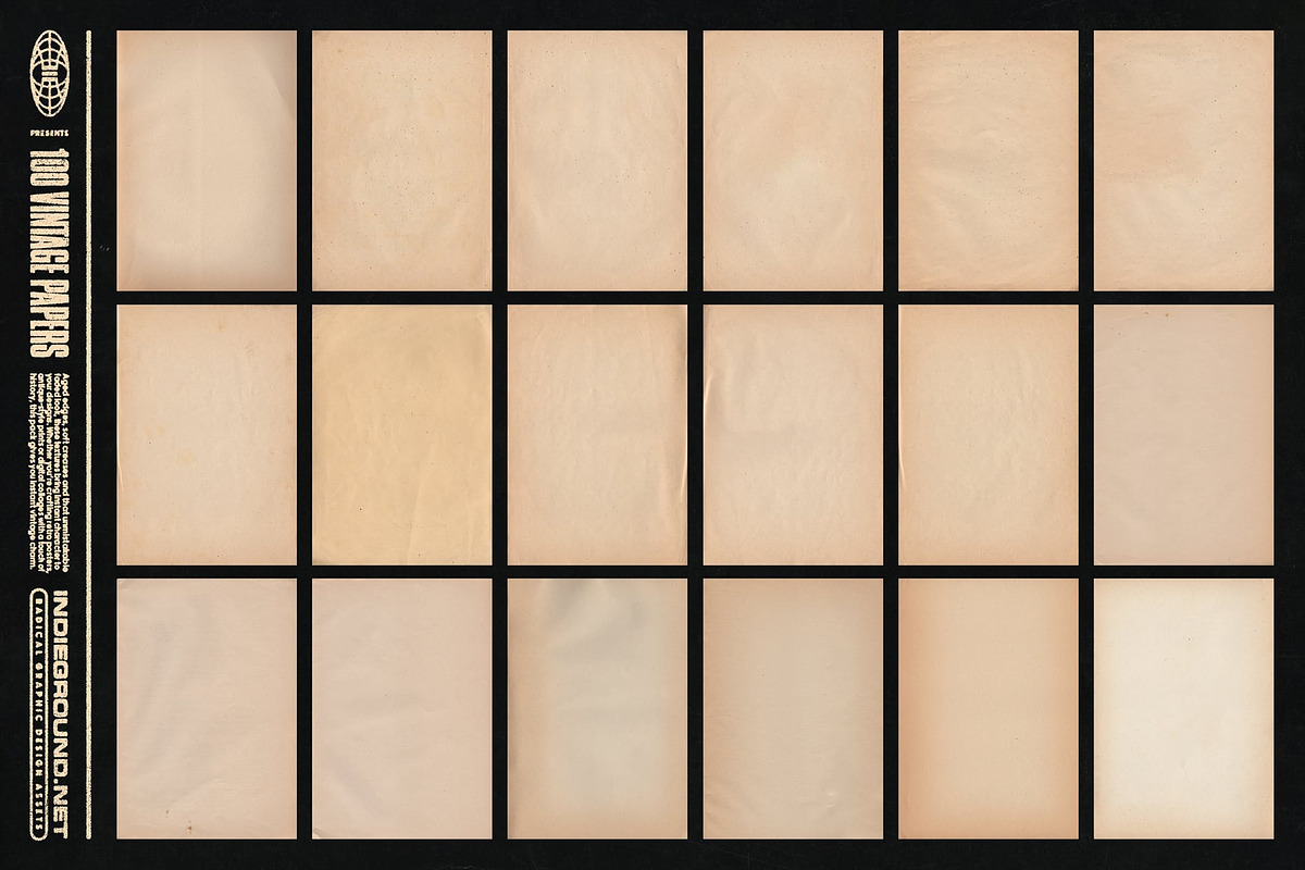 Vintage Paper Textures, a Texture Graphic by Indieground Design Inc. (Photo 4 of 7)