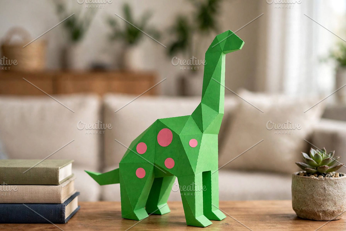 Brontosaurus - 3d papercraft, a Card Template by PAPER amaze (Photo 3 of 3)
