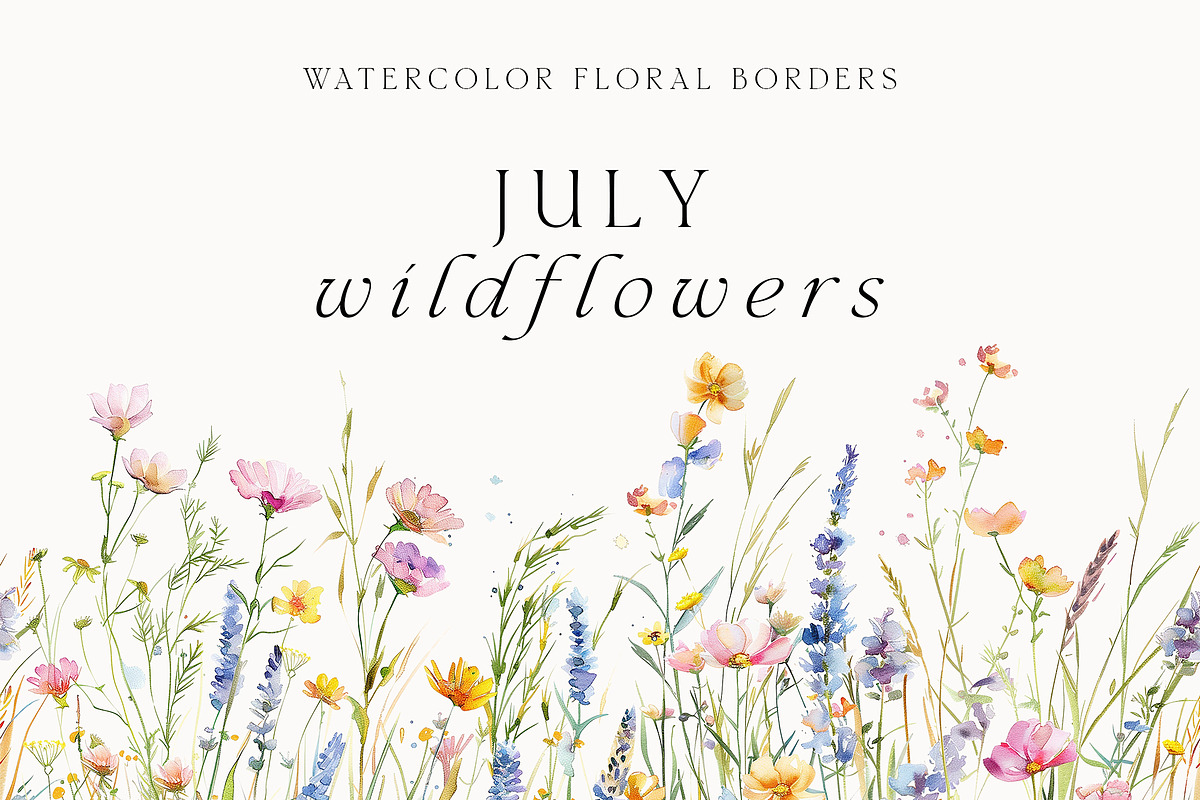Waterolor Floral Borders Bundle, a Decorative Illustration by Lana Elanor (Photo 58 of 97)