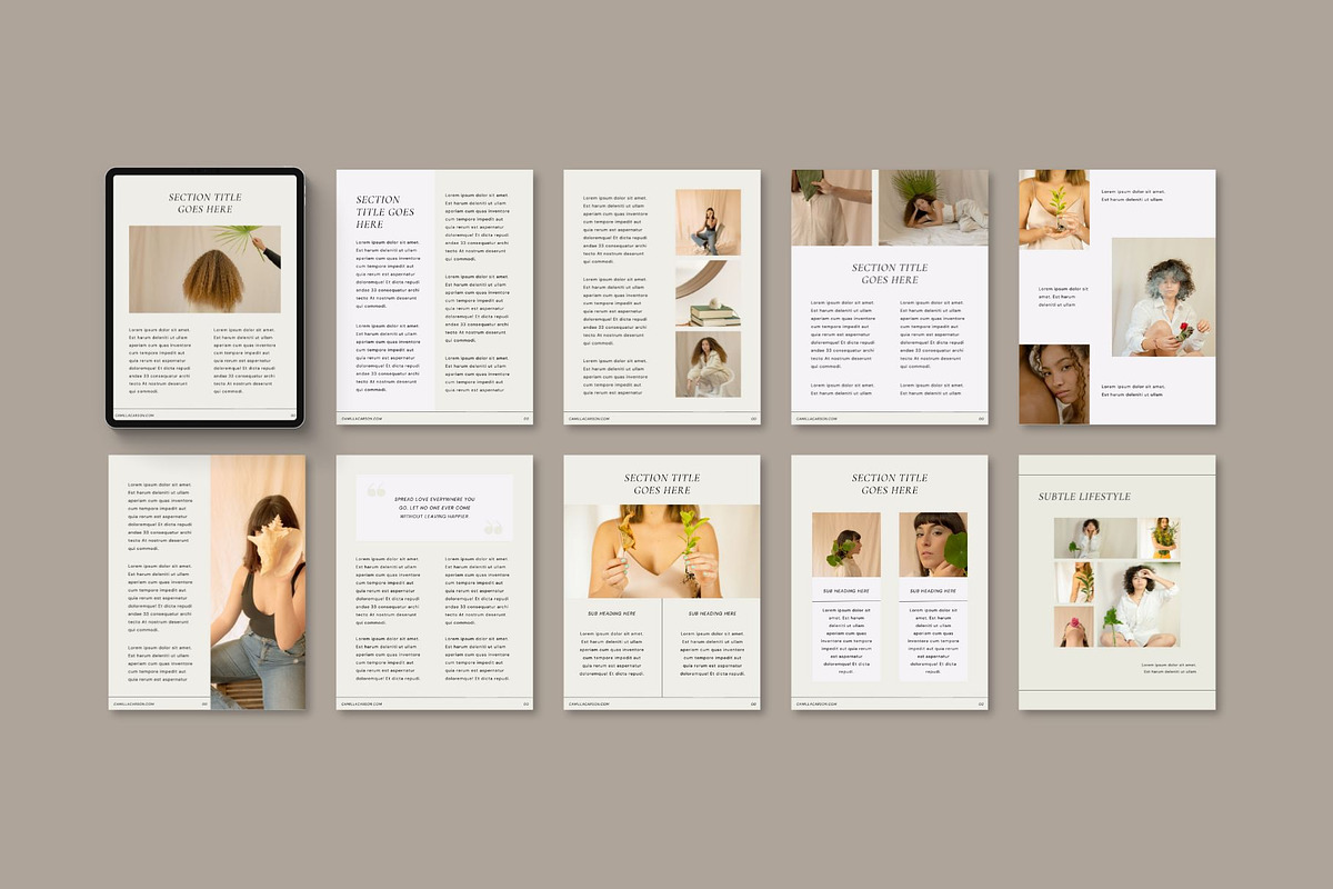Workbook Canva Template | Subtle, a Print Template by BoldNStudio (Photo 5 of 10)