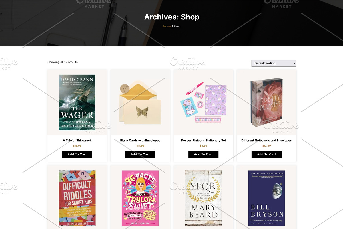 Stationery & Book Store Elementor, a WordPress Template by HasnainDEV (Photo 3 of 5)
