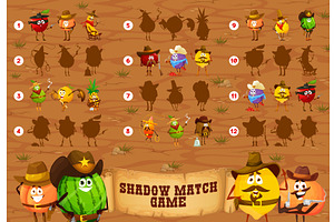 Shadow Matching Game, Cowboys