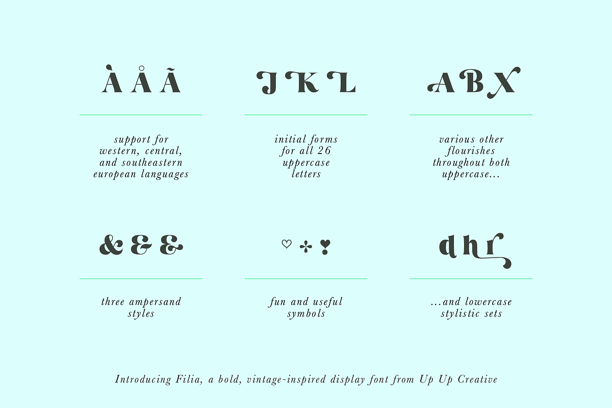 Filia Display Font preview 5