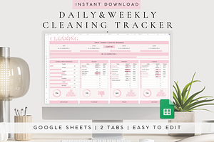 Editable Cleaning Planner Template