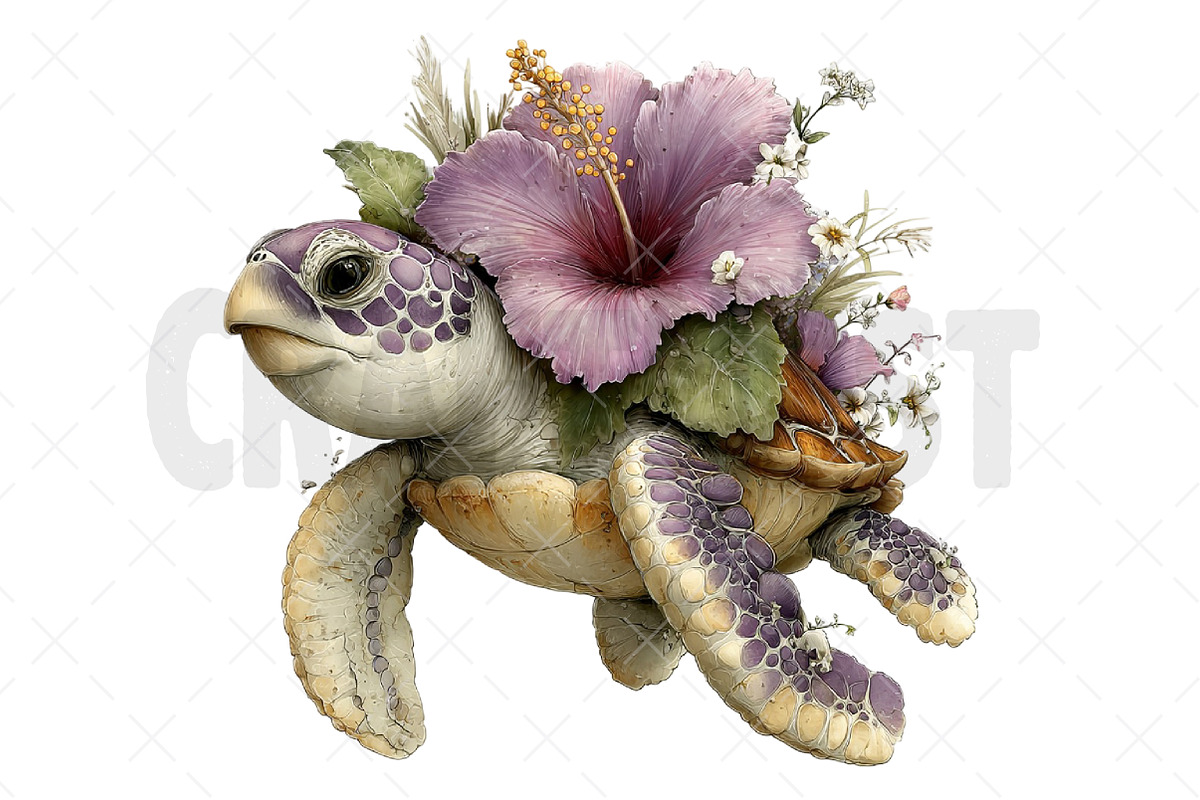 Summer Sea Turtle Clipart, an Illustration by Craft Nest (Photo 10 of 12)