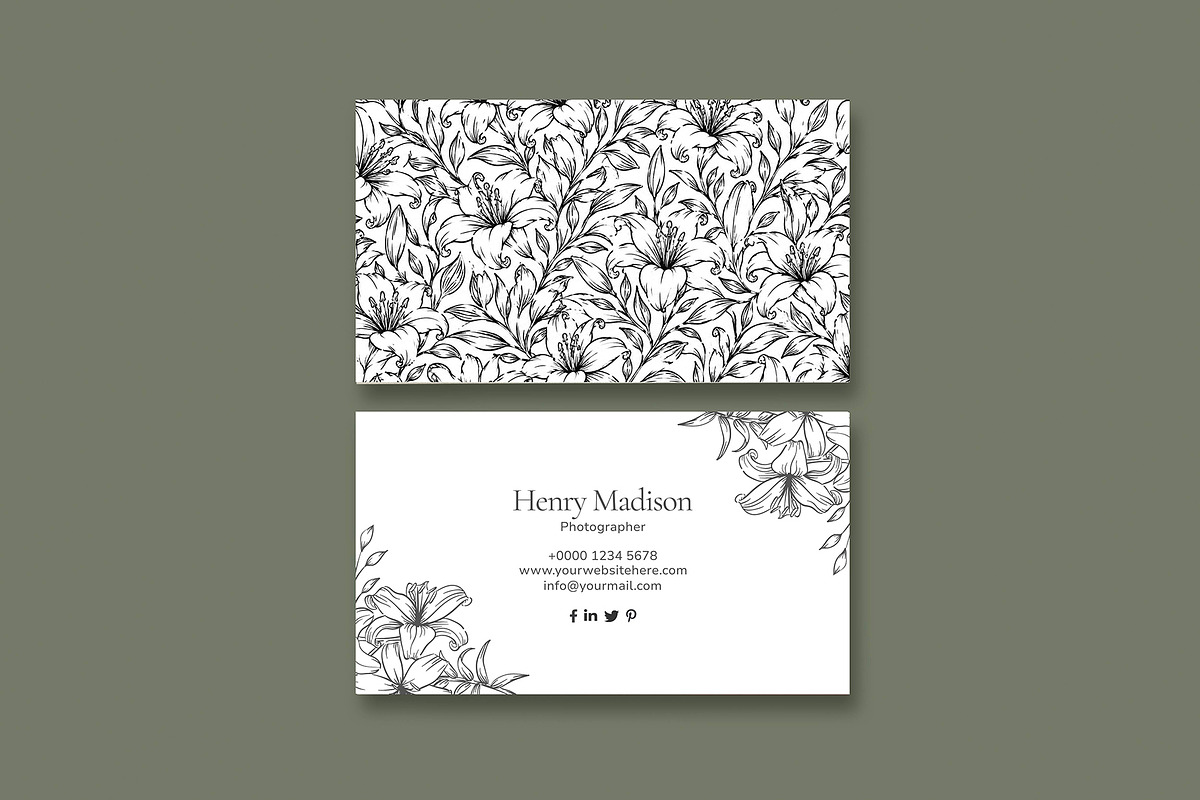 Beautiful Canva Business Card, a Business Card Template by Saman Osama (Photo 2 of 5)