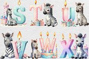 Birthday Zebra Alphabet, an Illustration by Black Bird Studio (Thumbnail 6 of 6)