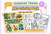 Garbage Truck ABC Coloring Book, an Education Illustration by Craftsbeefy (Thumbnail 1 of 4)