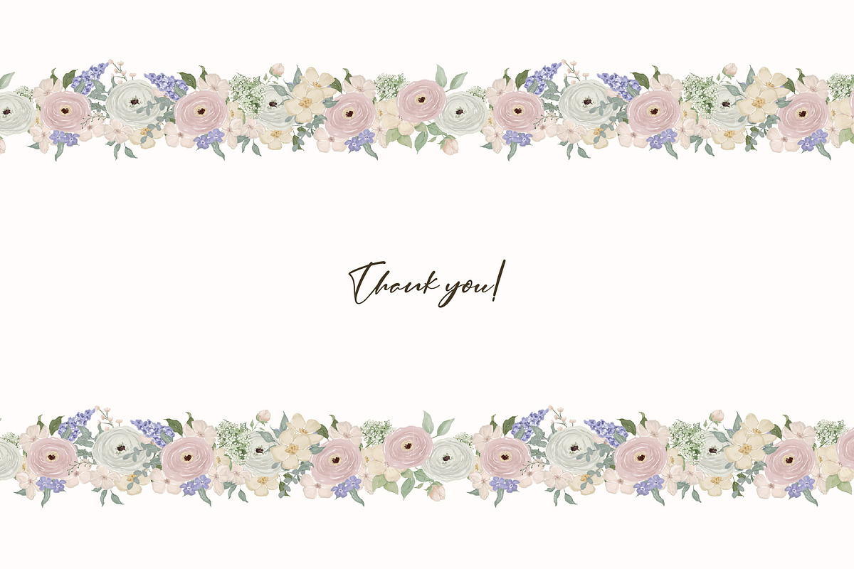 Cottagecore Vintage Floral Clipart, a Decorative Illustration by ElenaPlatovaArt (Photo 14 of 14)