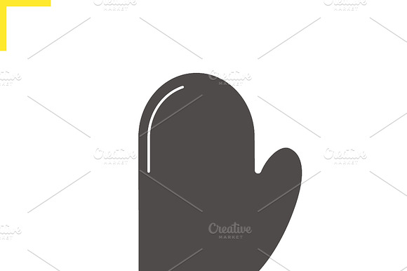 Oven Mitt Icon. Vector