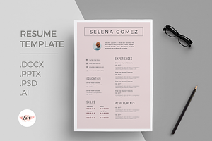 Purple Elegant Resume, a Resume Template by Emaholic Template