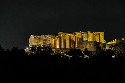Acropolis Night Scene, Athens, Greece, an Architecture Photo by DanFLCreativo