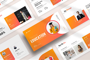 Education Presentation Template, a Presentation Template by KreateTribe