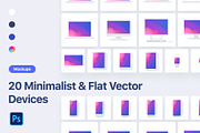 20 Minimalist & Flat Devices Mockups, an iPhone Mockup by Asylab (Thumbnail 97 of 97)