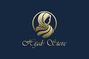 Elegant Hijab Store Logo Headscarves, a Branding & Logo Template by Signatoro (Thumbnail 1 of 2)