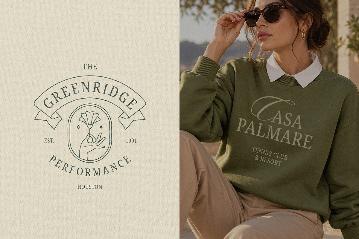 Old Money Vintage Logo Collection, a Branding & Logo Template by Vasya Kobelev (Photo 15 of 17)