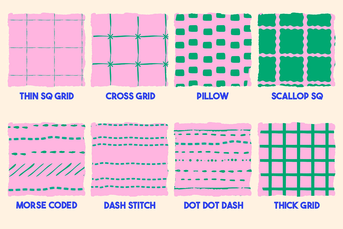 Pattern brushes for Procreate, a Brush Add-On by KJP Designs (Photo 9 of 14)
