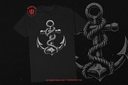 10 Bundle Dark Art Anchor Sea Sail, an Illustration by Morspective (Thumbnail 2 of 7)