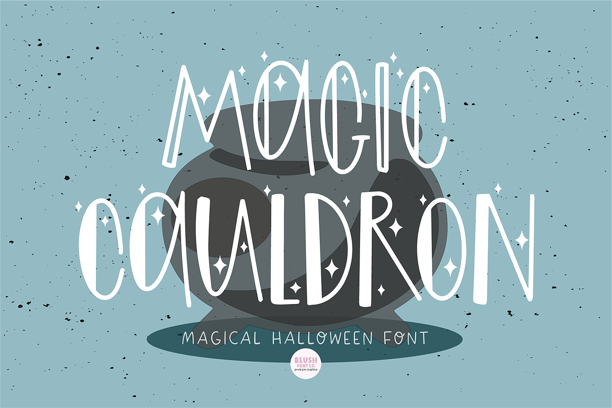 MAGIC CAULDRON Halloween Witch Font, a Sans Serif Font by Blush Font Co. (Photo 1 of 6)