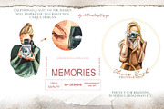 Watercolor Memories Clipart Set, a Person Illustration by ArtCreationsDesign (Thumbnail 5 of 10)