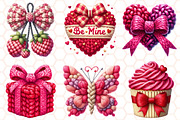 Valentine Faux Crochet Png Bundle, an Illustration by RobertsArt (Thumbnail 7 of 10)