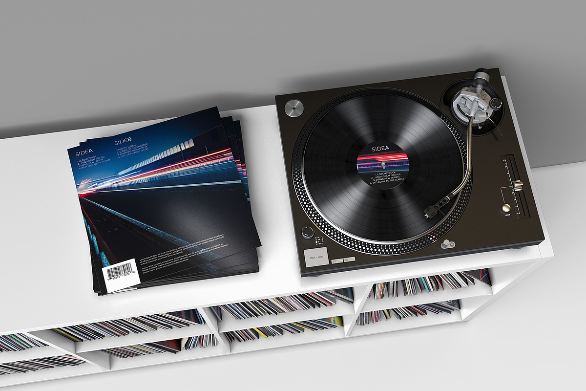 Vinyl Record Mockup 4, a Packaging Mockup by KIPET (Photo 10 of 15)
