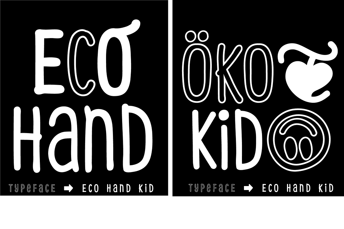 FONT | Eco Hand Kid, a Sans Serif Font by Typo Graphic Design (Photo 6 of 6)