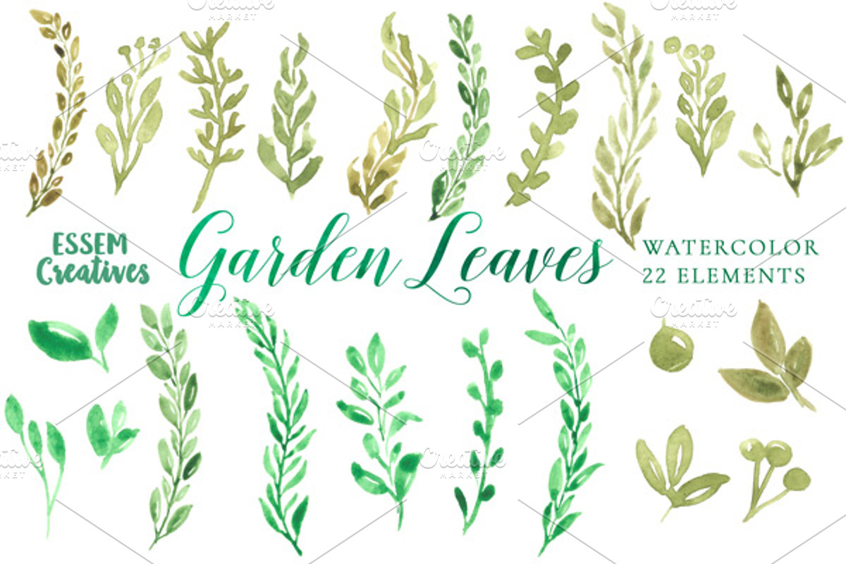 Bundle - Tropical Watercolor Leaves, an Illustration by Essem Creatives (Photo 19 of 26)