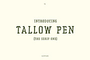TC Tallow Pen Serif, a Handwritten Font by Tom Chalky (Thumbnail 1 of 5)