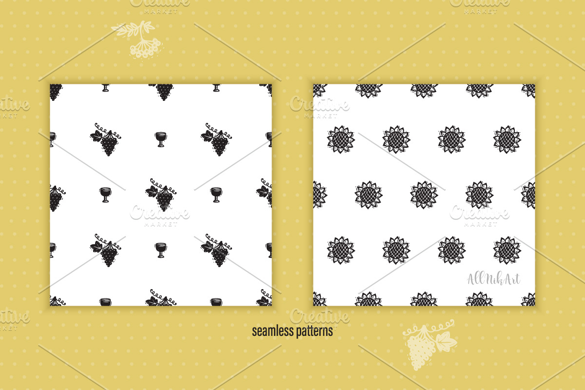 Thanksgiving Day, Fall Patterns, a Pattern Graphic by AllNikArt (Photo 7 of 13)