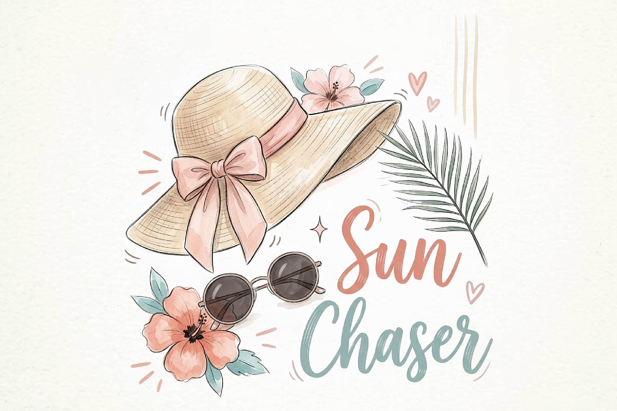 Summer Tropical Sublimation Design, a Seasonal Illustration by DreamPrint404 (Photo 1 of 6)