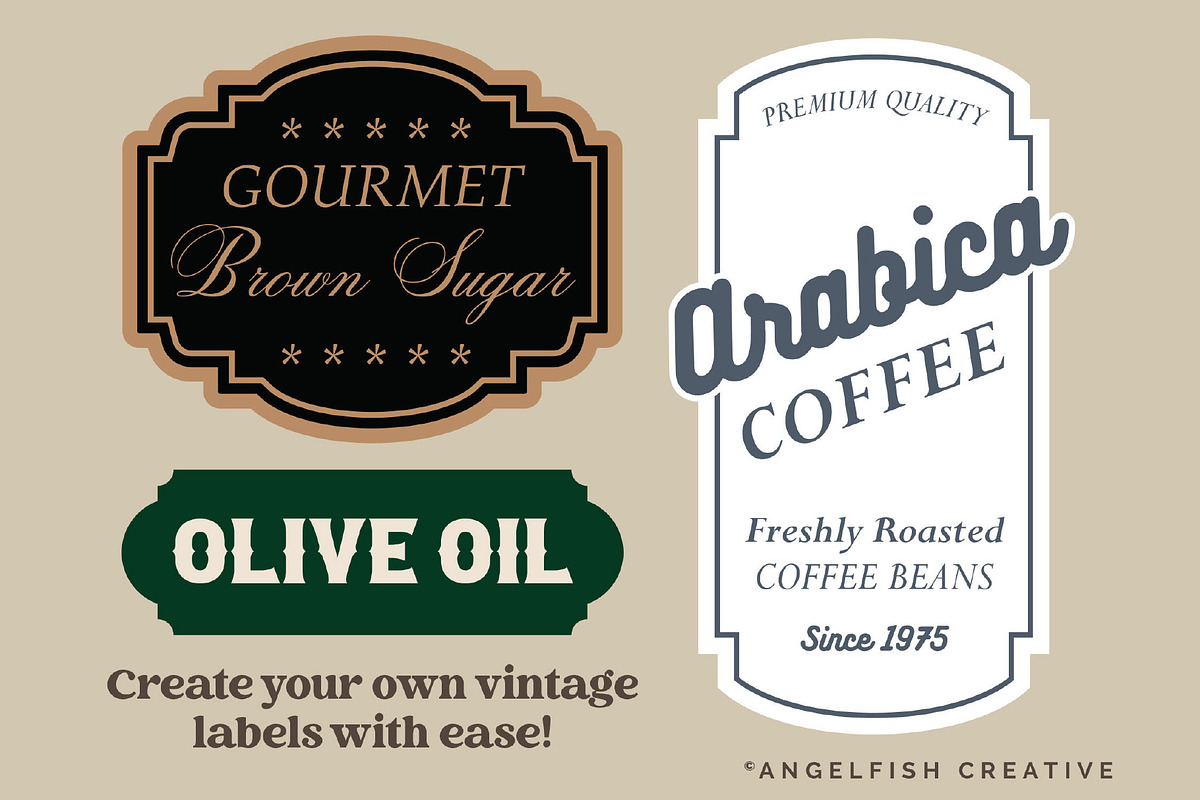 Label Frames Brush Set for Procreate, a Brush Add-On by AngelfishCreative (Photo 6 of 6)