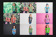 111 Kids T-Shirt Mock-Up Set, a Shirt Mockup by Freeman Studio (Thumbnail 18 of 24)