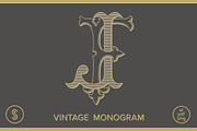 FJ Monogram JF Monogram, a Branding & Logo Template by Shuler Studio (Thumbnail 1 of 6)