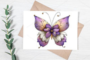 Whimsical Spring Butterfly Clipart, a Seasonal Illustration by Canvas Craft (Thumbnail 7 of 7)