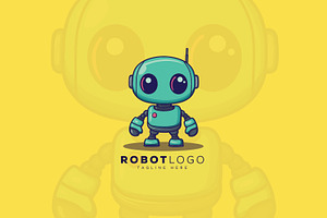 Robot Logo, a Branding & Logo Template by Xoovion