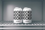 Drink Cans Mockup - Fridge Scene, a Packaging Mockup by TD Mockup (Thumbnail 2 of 2)