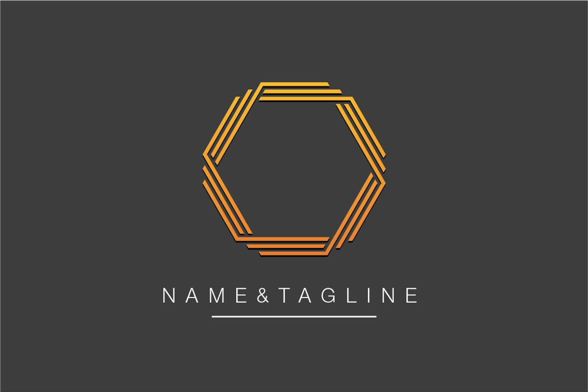 Hexagon Monogram Logo Template, a Branding & Logo Template by WORAKAMON Design Studio (Photo 4 of 5)