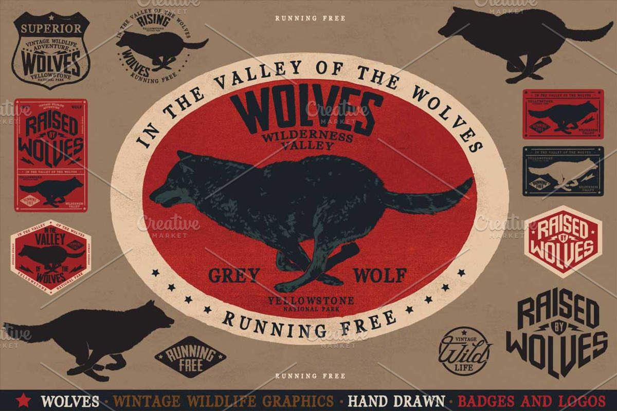 WOLVES, an Animal Illustration by Artistic & Unique (Photo 1 of 6)
