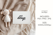 7x5 Baby Shower Card Mockup, a Mockup by EmpaviMockups (Thumbnail 3 of 7)