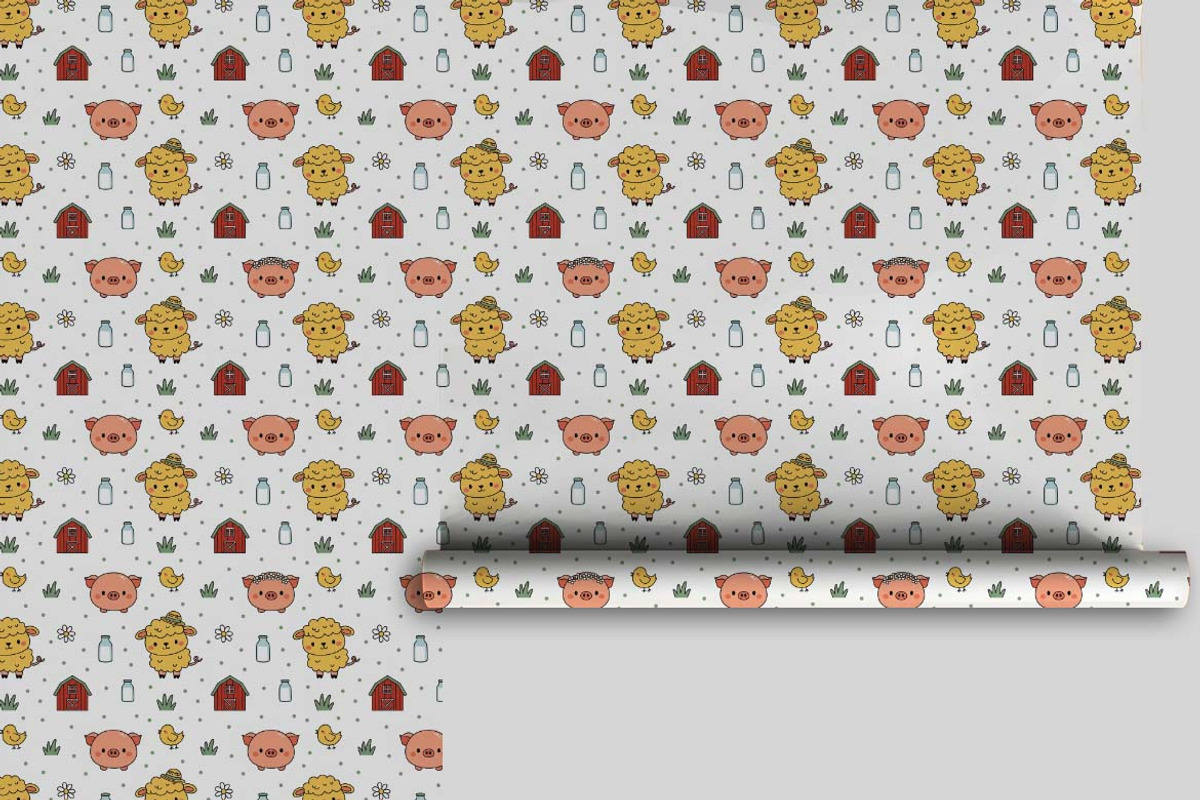 Children’s Baby Animal Patterns SVG, a Pattern Graphic by one-touch (Photo 10 of 14)