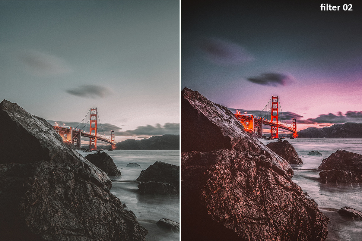Landscape Lightroom presets preview 2