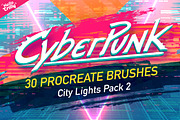 30 more CyberPunk Procreate Brushes, a Brush Add-On by Hello Trilly (Thumbnail 1 of 6)