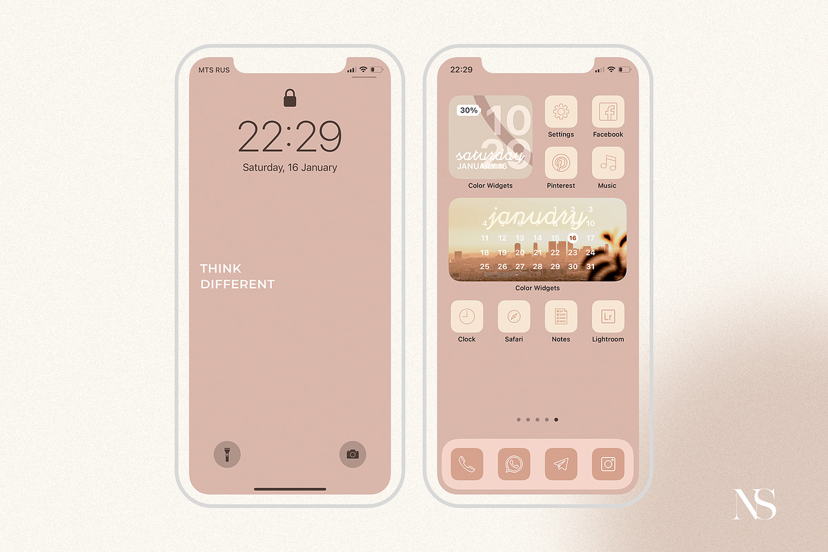 ios14 BASIC Home Screen 1 100+ Icons, an Icon by Olg Store (Photo 7 of 7)